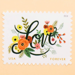 2018 US Wedding Love Flourishes Forever Postage Stamps