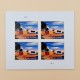 2021 US MNH Priority Mail Castillo De San Marcos Mail Pane of 4 Stamps