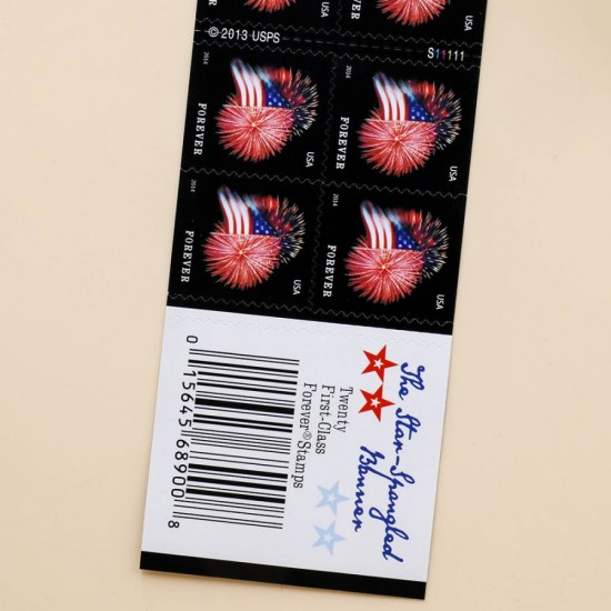 2014 US First-Class Forever Stamp - The Star Spangled Banner Booklet