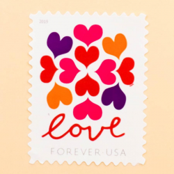 2019 US Heart Blossom Forever First-Class Postage Stamps Wedding