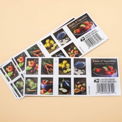 U.S. 2020 Fruits & Vegetables Forever Stamps