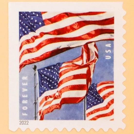 Panes U.S. Flags 2022 Forever Stamps