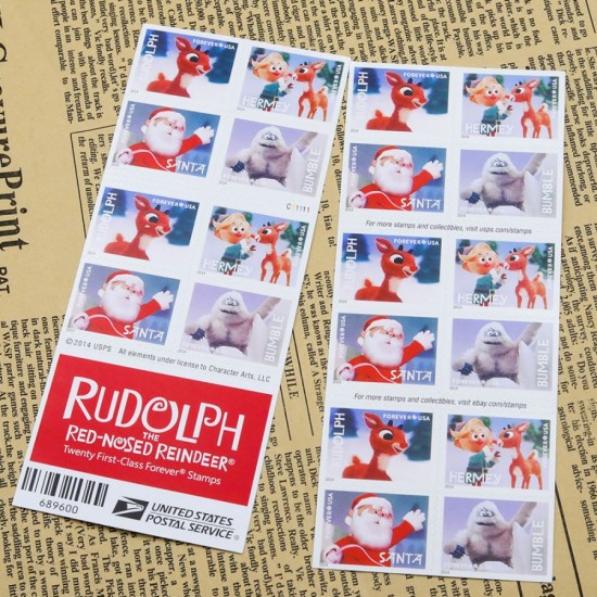 2014 US First-Class Forever Stamp - Rudolph the Red-Nosed Reindeer