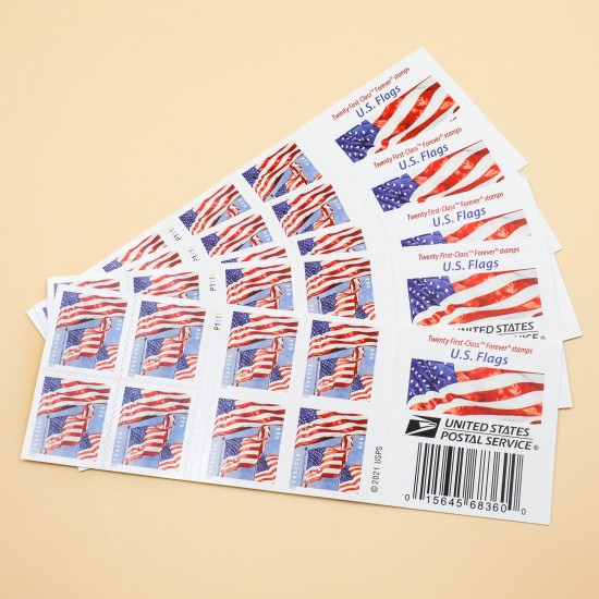 Booklet 2022 U.S. Flags Forever Stamps