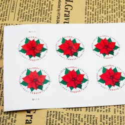 2018 US Global Poinsettia Forever Stamps