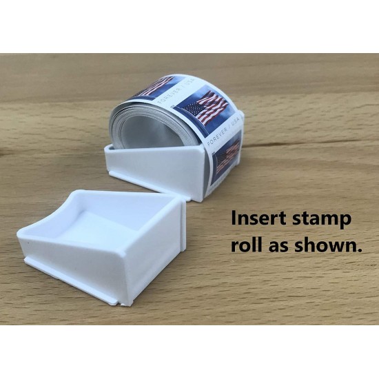 Postage Stamp Keeper Holder Desktop Dispenser Roll Storage ( stamps not included)