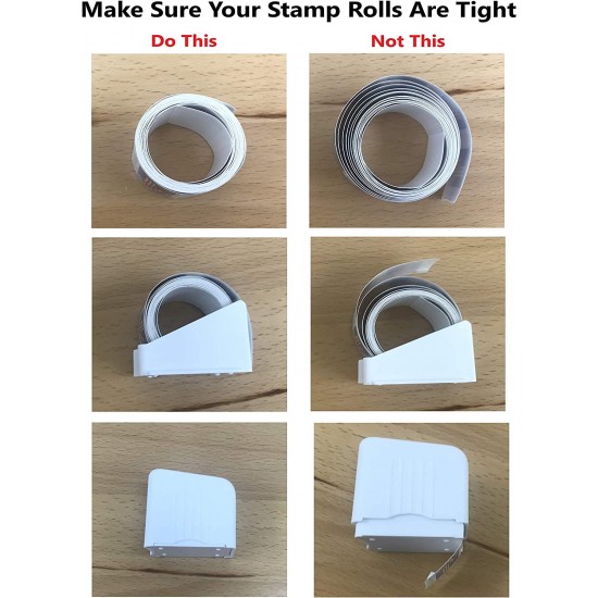 Postage Stamp Keeper Holder Desktop Dispenser Roll Storage ( stamps not included)